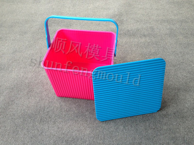 塑料模-田園風有蓋款 創意時尚塑料家用收納籃模具 塑膠模具-塑料模盡在阿里巴巴-.